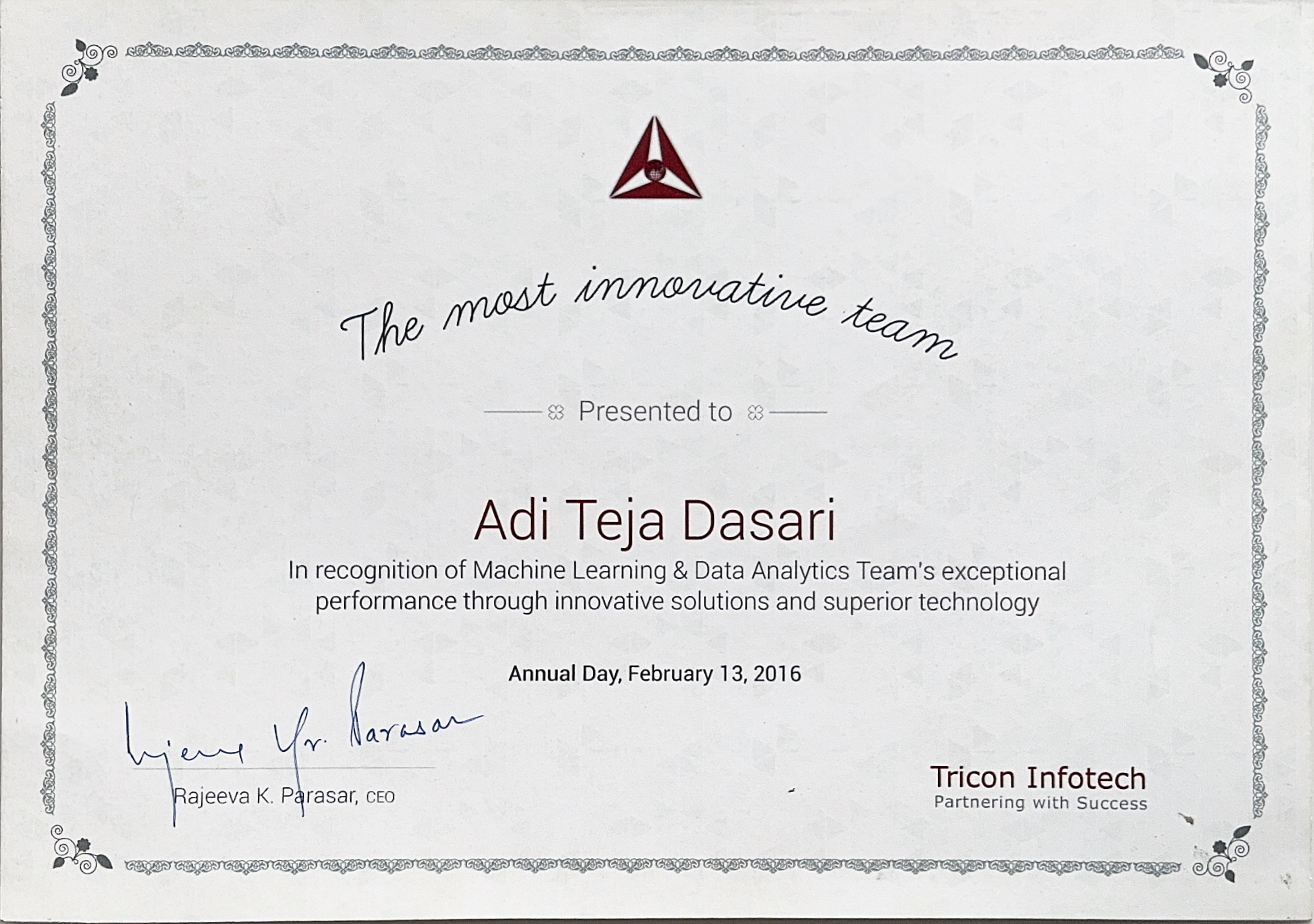 Team Award